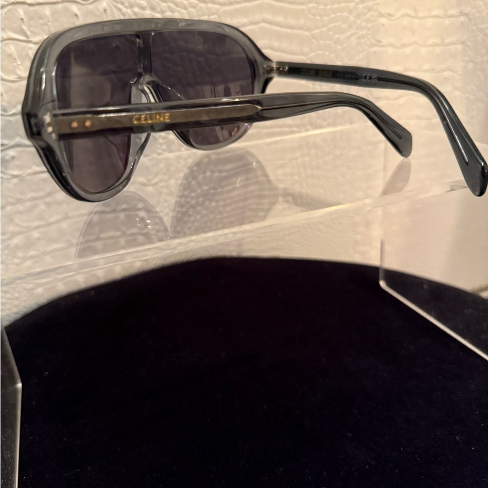Celine Blue/Grey Shield Aviator Sunglasses - Picture 6 of 10